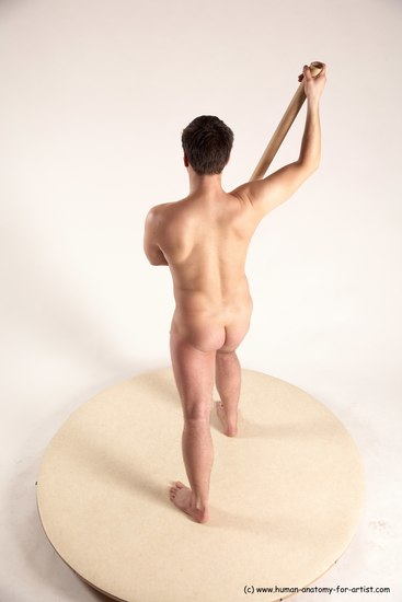 Nude Man White Standing poses - ALL Average Short Brown Standing poses - simple Multi angles poses Realistic