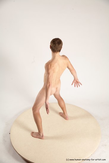 Nude Man White Standing poses - ALL Athletic Short Brown Standing poses - simple Multi angles poses Realistic