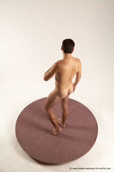 Nude Man White Standing poses - ALL Slim Short Brown Standing poses - simple Multi angles poses Realistic