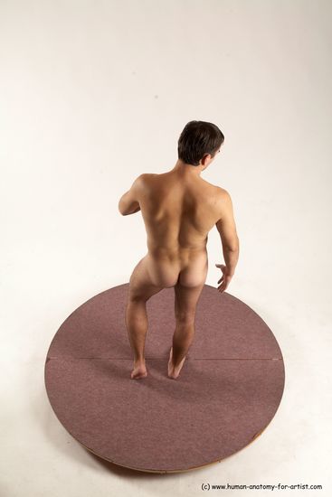 Nude Man White Standing poses - ALL Slim Short Brown Standing poses - simple Multi angles poses Realistic