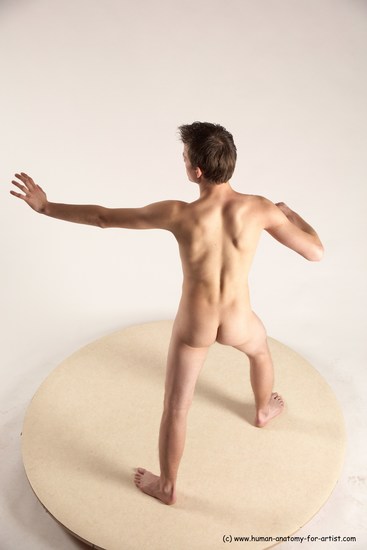 Nude Man White Standing poses - ALL Athletic Short Brown Standing poses - simple Multi angles poses Realistic