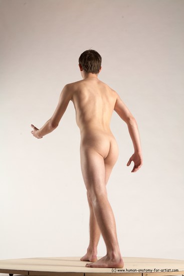 Nude Man White Standing poses - ALL Athletic Short Brown Standing poses - simple Multi angles poses Realistic