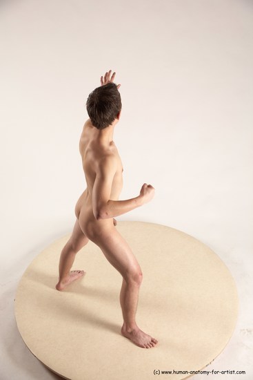 Nude Man White Standing poses - ALL Athletic Short Brown Standing poses - simple Multi angles poses Realistic