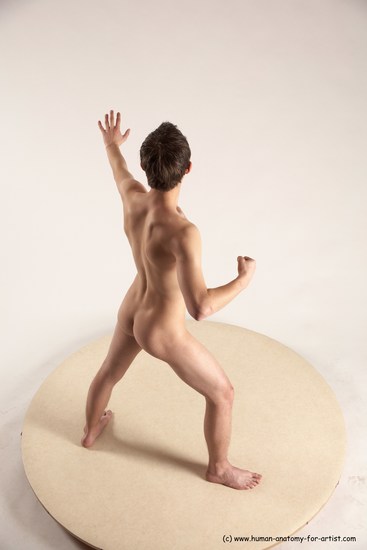 Nude Man White Standing poses - ALL Athletic Short Brown Standing poses - simple Multi angles poses Realistic