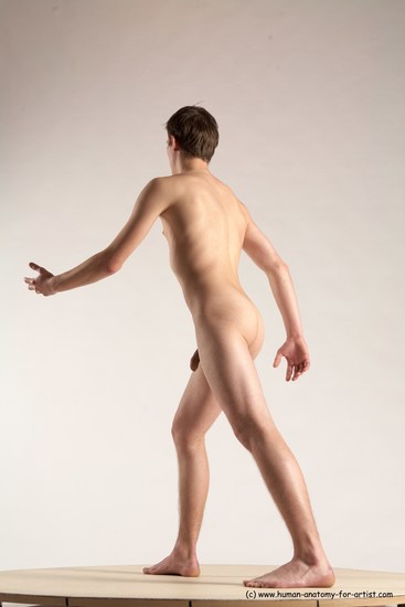 Nude Man White Standing poses - ALL Athletic Short Brown Standing poses - simple Multi angles poses Realistic