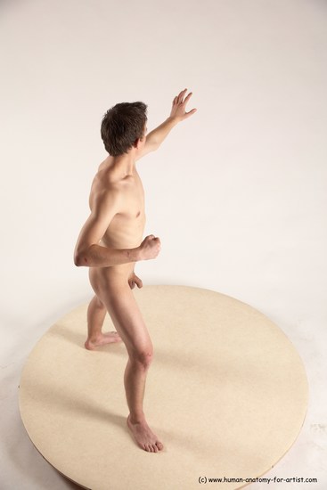 Nude Man White Standing poses - ALL Athletic Short Brown Standing poses - simple Multi angles poses Realistic