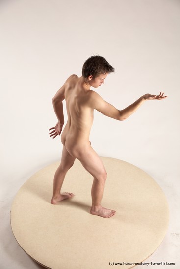 Nude Man White Standing poses - ALL Athletic Short Brown Standing poses - simple Multi angles poses Realistic