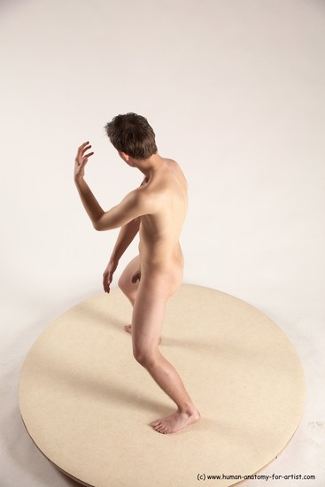 Nude Man White Standing poses - ALL Athletic Short Brown Standing poses - simple Multi angles poses Realistic