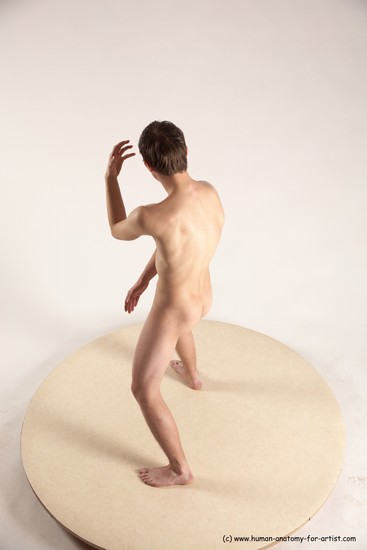 Nude Man White Standing poses - ALL Athletic Short Brown Standing poses - simple Multi angles poses Realistic