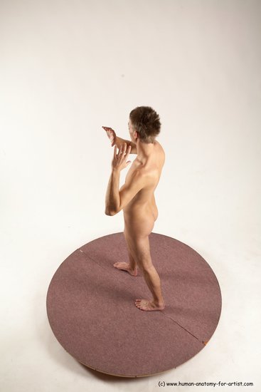 Nude Man White Standing poses - ALL Slim Short Brown Standing poses - simple Multi angles poses Realistic