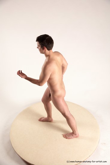 Nude Man White Standing poses - ALL Average Short Brown Standing poses - simple Multi angles poses Realistic