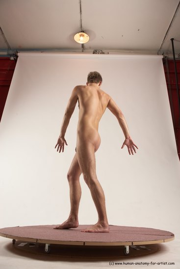 Nude Man White Standing poses - ALL Slim Short Brown Standing poses - simple Multi angles poses Realistic