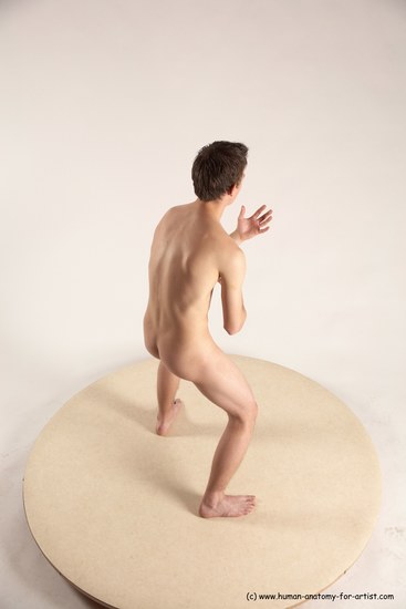 Nude Man White Standing poses - ALL Slim Short Brown Standing poses - simple Multi angles poses Realistic