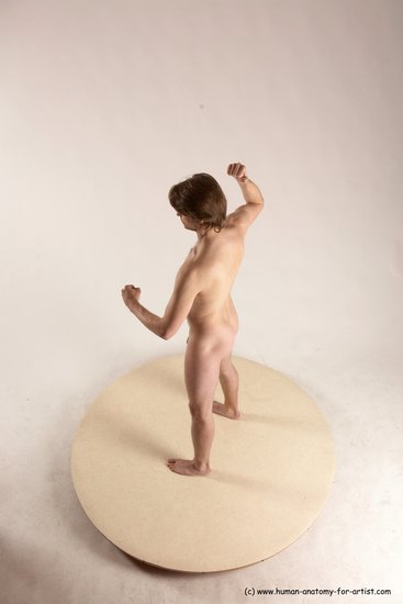 Nude Man White Standing poses - ALL Slim Short Brown Standing poses - simple Multi angles poses Realistic