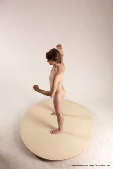 Nude Man White Standing poses - ALL Slim Short Brown Standing poses - simple Multi angles poses Realistic