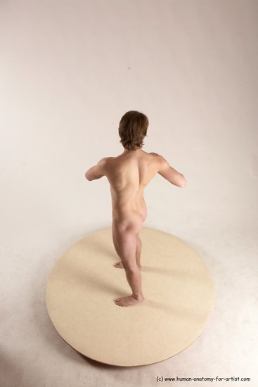 Nude Man White Standing poses - ALL Slim Short Brown Standing poses - simple Multi angles poses Realistic