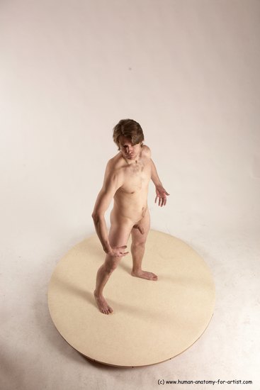 Nude Man White Standing poses - ALL Slim Short Brown Standing poses - simple Multi angles poses Realistic