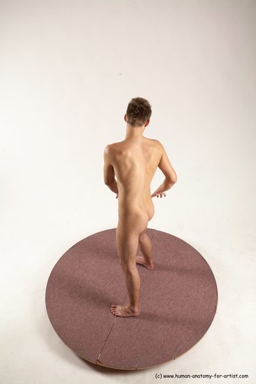 Nude Man White Standing poses - ALL Slim Short Brown Standing poses - simple Multi angles poses Realistic