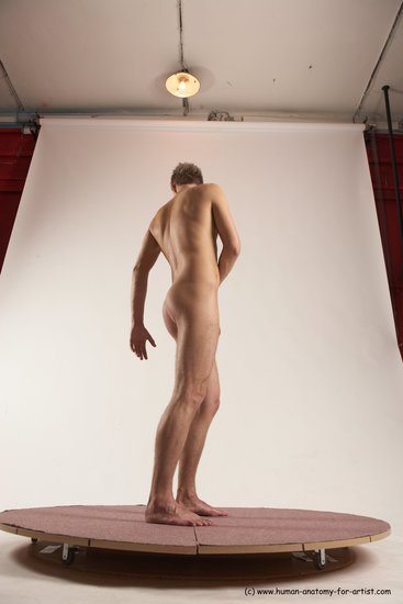 Nude Man White Standing poses - ALL Slim Short Brown Standing poses - simple Multi angles poses Realistic