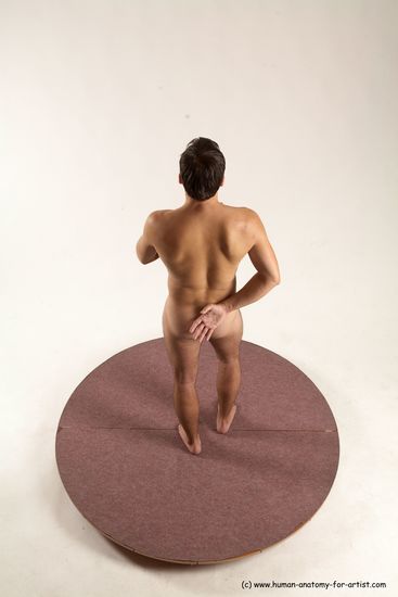 Nude Man White Standing poses - ALL Slim Short Brown Standing poses - simple Multi angles poses Realistic