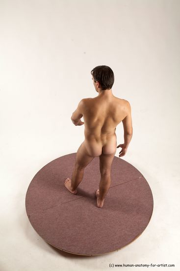 Nude Man White Standing poses - ALL Slim Short Brown Standing poses - simple Multi angles poses Realistic