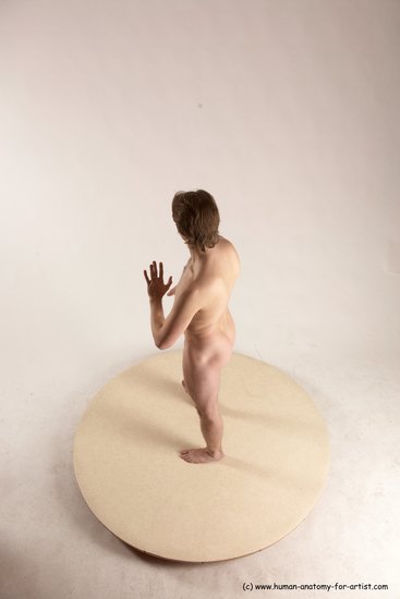 Nude Man White Standing poses - ALL Slim Short Brown Standing poses - simple Multi angles poses Realistic