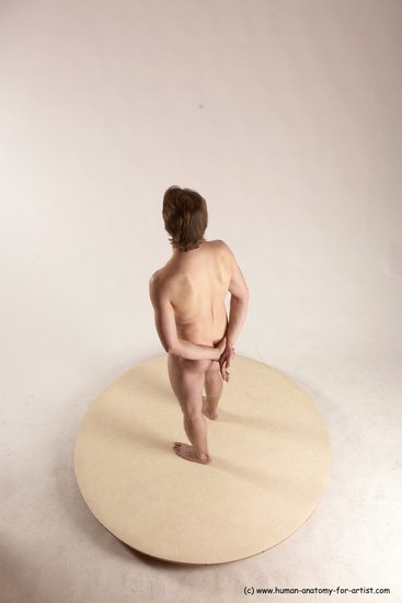 Nude Man White Standing poses - ALL Slim Short Brown Standing poses - simple Multi angles poses Realistic