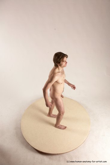 Nude Man White Standing poses - ALL Slim Short Brown Standing poses - simple Multi angles poses Realistic