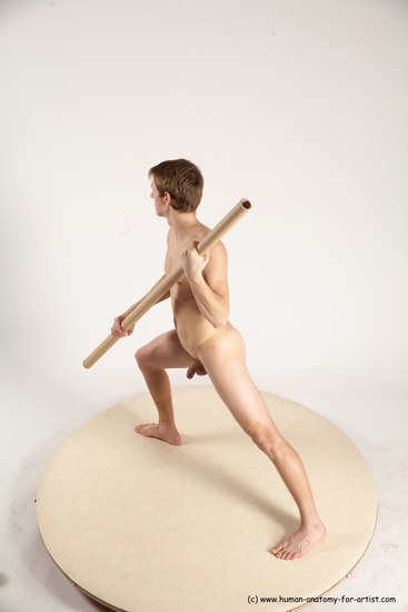 Nude Man White Standing poses - ALL Athletic Short Brown Standing poses - simple Multi angles poses Realistic