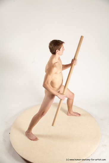 Nude Man White Standing poses - ALL Athletic Short Brown Standing poses - simple Multi angles poses Realistic