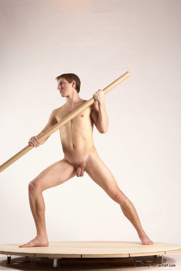 Nude Man White Standing poses - ALL Athletic Short Brown Standing poses - simple Multi angles poses Realistic