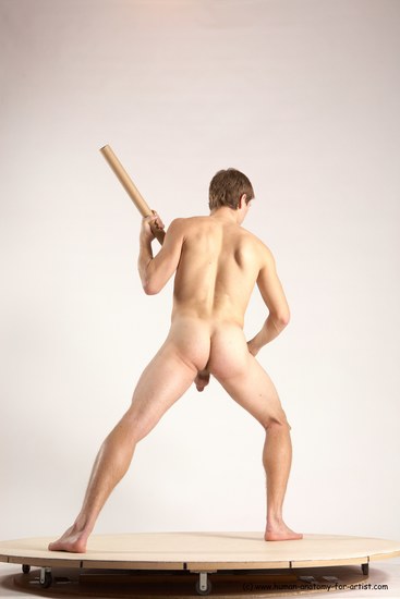 Nude Man White Standing poses - ALL Athletic Short Brown Standing poses - simple Multi angles poses Realistic