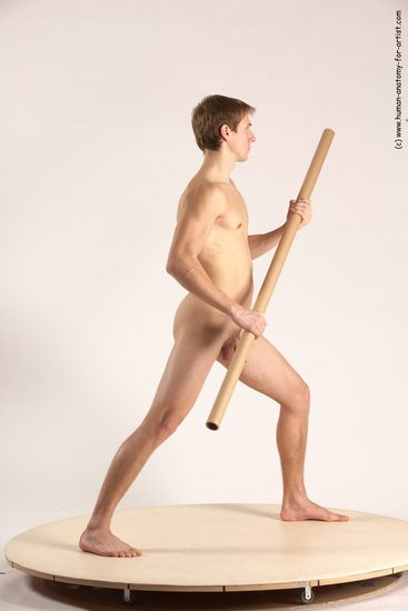 Nude Man White Standing poses - ALL Athletic Short Brown Standing poses - simple Multi angles poses Realistic