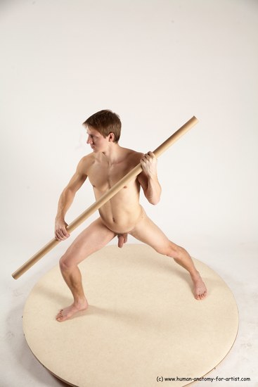 Nude Man White Standing poses - ALL Athletic Short Brown Standing poses - simple Multi angles poses Realistic