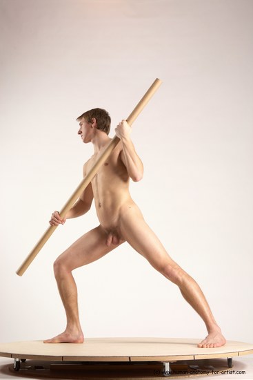 Nude Man White Standing poses - ALL Athletic Short Brown Standing poses - simple Multi angles poses Realistic