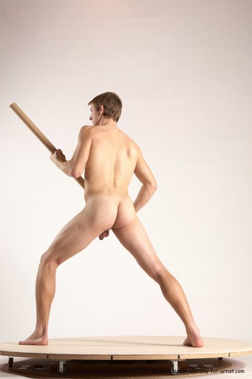 Nude Man White Standing poses - ALL Athletic Short Brown Standing poses - simple Multi angles poses Realistic