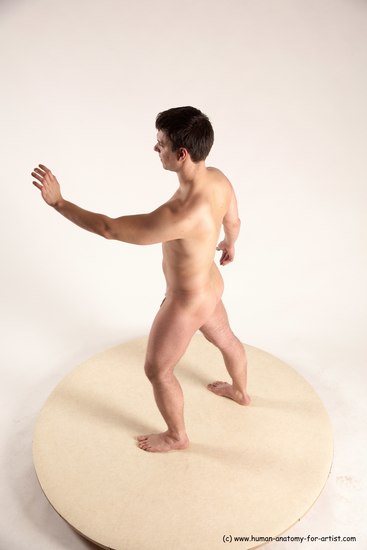 Nude Man White Standing poses - ALL Average Short Brown Standing poses - simple Multi angles poses Realistic