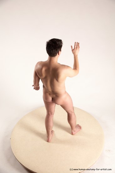 Nude Man White Standing poses - ALL Average Short Brown Standing poses - simple Multi angles poses Realistic