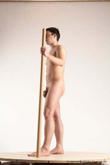 Nude Man White Standing poses - ALL Average Short Blond Standing poses - simple Multi angles poses Realistic