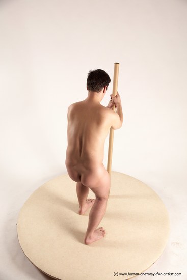 Nude Man White Standing poses - ALL Average Short Blond Standing poses - simple Multi angles poses Realistic