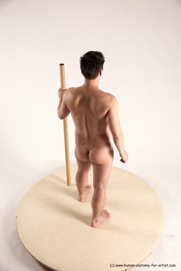 Nude Man White Standing poses - ALL Average Short Blond Standing poses - simple Multi angles poses Realistic