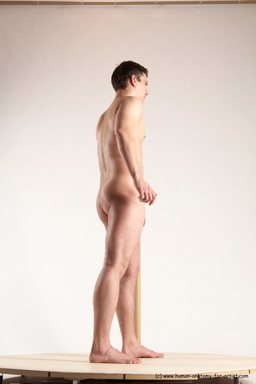 Nude Man White Standing poses - ALL Average Short Blond Standing poses - simple Multi angles poses Realistic