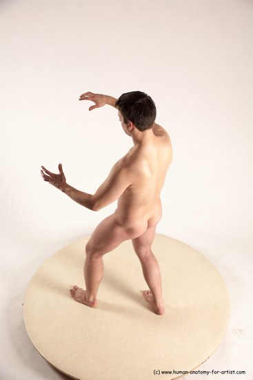 Nude Man White Standing poses - ALL Average Short Brown Standing poses - simple Multi angles poses Realistic