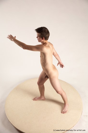 Nude Man White Standing poses - ALL Slim Short Brown Standing poses - simple Multi angles poses Realistic