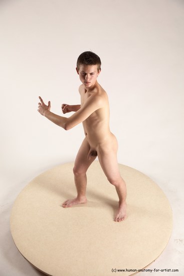 Nude Man White Standing poses - ALL Slim Short Brown Standing poses - simple Multi angles poses Realistic