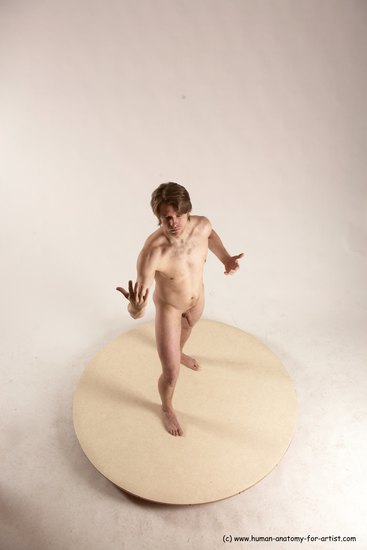 Nude Man White Standing poses - ALL Slim Short Brown Standing poses - simple Multi angles poses Realistic