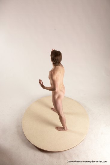 Nude Man White Standing poses - ALL Slim Short Brown Standing poses - simple Multi angles poses Realistic