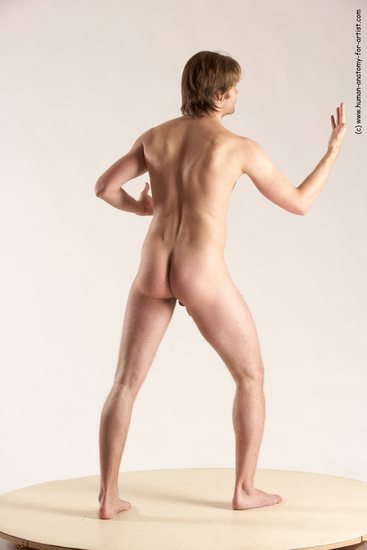 Nude Man White Standing poses - ALL Slim Short Brown Standing poses - simple Multi angles poses Realistic