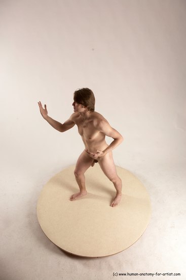 Nude Man White Standing poses - ALL Slim Short Brown Standing poses - simple Multi angles poses Realistic