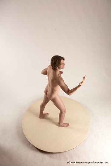 Nude Man White Standing poses - ALL Slim Short Brown Standing poses - simple Multi angles poses Realistic